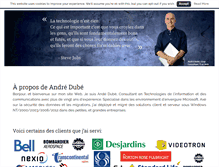 Tablet Screenshot of andredube.com